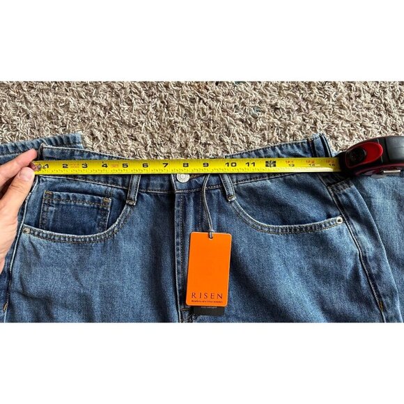 Risen Women’s Denim High Waist Vintage Mom Fit Jeans Size medium - Picture 9 of 12